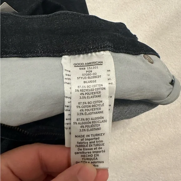 Good American Dark Blue Jeans. Always Fit size 20-26 - Picture 5 of 5